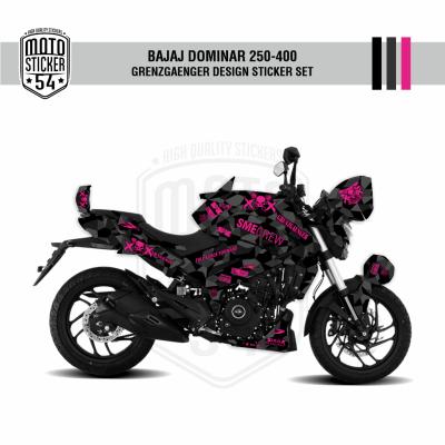 Bajaj Dominar Grenzgaenger Design Siyah Görsel Pembe