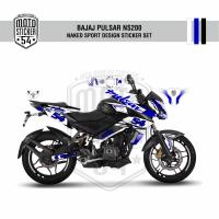 Bajaj Pulsar NS200 Naked Sport Design Görsel Beyaz - Lacivert - Siyah