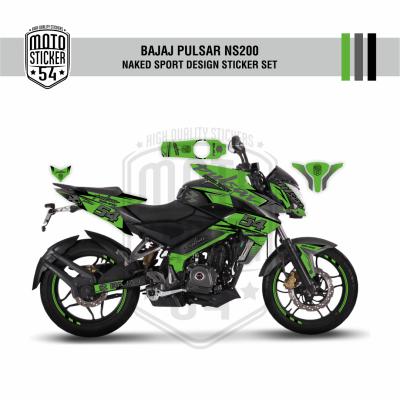 Bajaj Pulsar NS200 Naked Sport Design Görsel Fıstık Yeşil - Gri - Siyah.png