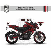 bajaj pulsar ns200 naked sport siyah kırmızı görsel