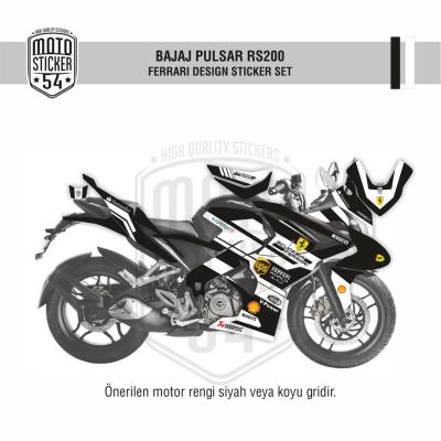 Bajaj Pulsar RS200 Ferrari Görsel Siyah