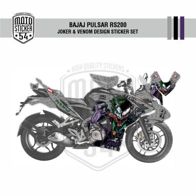 Bajaj Pulsar RS200 Joker & Venom Design Görsel Gri