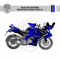 Bajaj Pulsar RS200 Monster Energy Design Görsel Lacivert