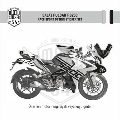 Bajaj Pulsar RS200 Race Sport Görsel Açık Gri