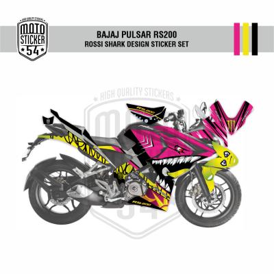 Bajaj Pulsar RS200 Rossi Shark Design Görsel Pembe