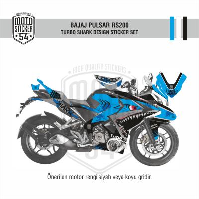 Bajaj Pulsar RS200 Turbo Shark Görsel Açık Mavi