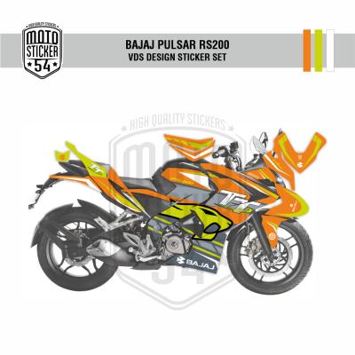 Bajaj Pulsar RS200 VDS Design Görsel Turuncu