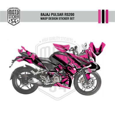 Bajaj Pulsar RS200 Wasp Design Görsel Pembe