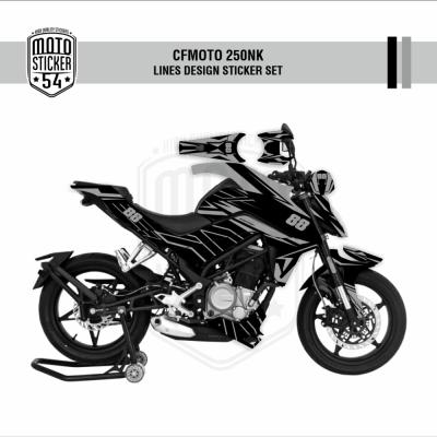 CFMOTO 250NK Lines Design 88 Görsel Siyah Gri
