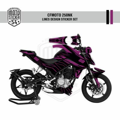 CFMOTO 250NK Lines Design 88 Görsel Siyah Mor