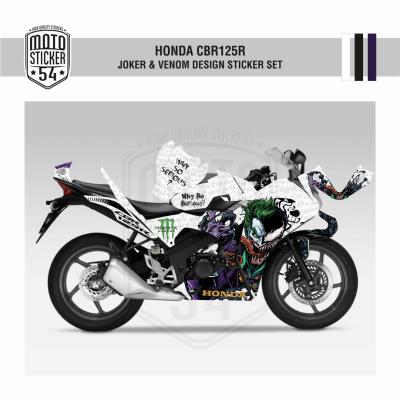 Honda CBR125R Joker & Venom Design Görsel Beyaz 1.png