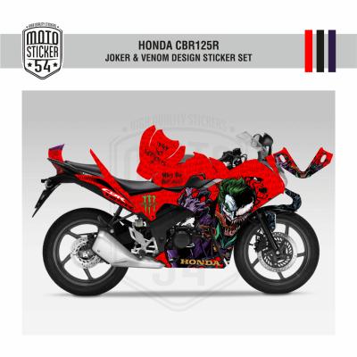 Honda CBR125R Joker & Venom Design Görsel Kırmızı 1.png
