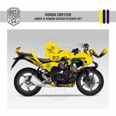 Honda CBR125R Joker & Venom Design Görsel Sarı 1.png