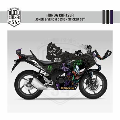 Honda CBR125R Joker & Venom Design Görsel Siyah 1.png