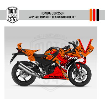 Honda CBR250R Çift Farlı Asphalt Monster Design Turuncu Görsel 1.png