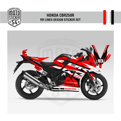 Honda CBR250R Çift Farlı RR Lines Design Görsel Kırmızı 2.png