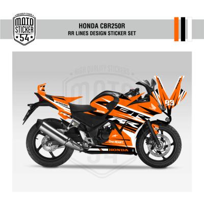 Honda CBR250R Çift Farlı RR Lines Design Görsel Turuncu 1.png