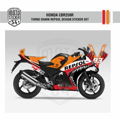 Honda CBR250R Çift Farlı Turbo Shark Repsol Design Görsel.png