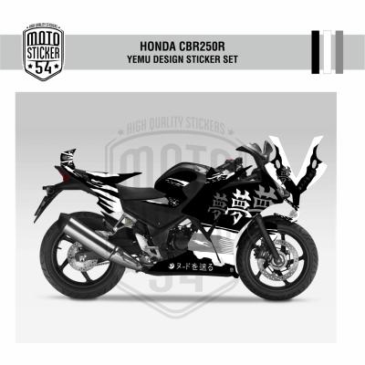 Honda CBR250R Çift Farlı Yume Design Görsel Renkler Siyah.png