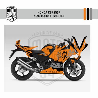 Honda CBR250R Çift Farlı Yume Design Görsel Renkler Turuncu.png