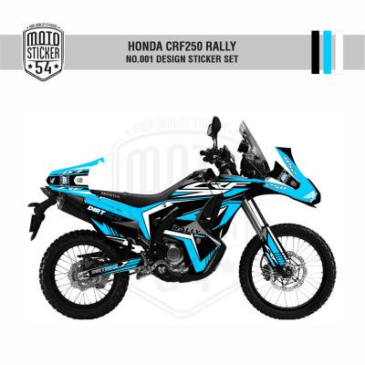Honda CRF250 Rally Design No001 Siyah Açık Mavi Görsel 1.png