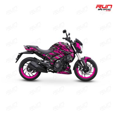 BAJAJ DOMİNAR 250- 400 KARIŞIK ÇİZGİ FUŞYA GRİ