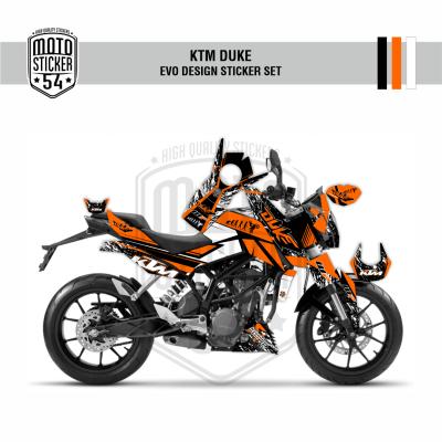 KTM Duke Eski Kasa Evo Design Görsel Turuncu Beyaz