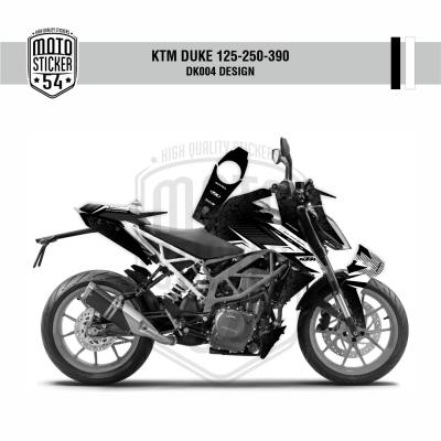 KTM Duke v2 DK004 Design Görsel Siyah Beyaz