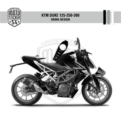 KTM Duke v2 DK004 Design Görsel Siyah Gri