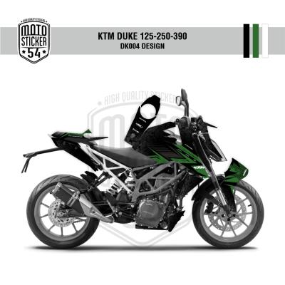 KTM Duke v2 DK004 Design Görsel Siyah Koyu Yeşil