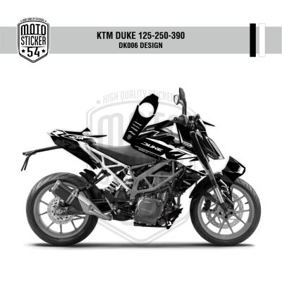 KTM Duke v2 DK006 Design Görsel Siyah Beyaz