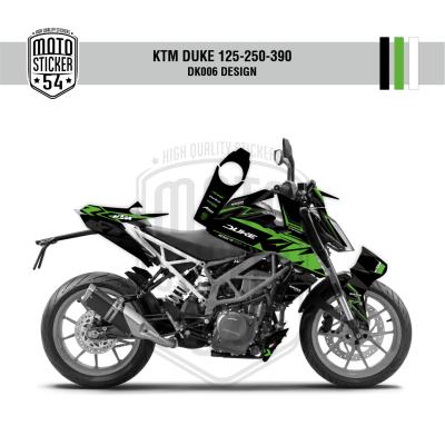 KTM Duke v2 DK006 Design Görsel Siyah Fıstık Yeşil Beyaz