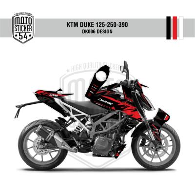 KTM Duke v2 DK006 Design Görsel Siyah Kırmızı Beyaz