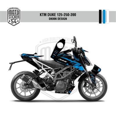 KTM Duke v2 DK006 Design Görsel Siyah Mavi Beyaz