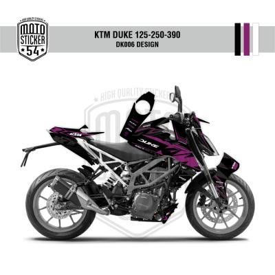 KTM Duke v2 DK006 Design Görsel Siyah Mor Beyaz