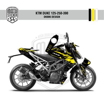 KTM Duke v2 DK006 Design Görsel Siyah Sarı Beyaz