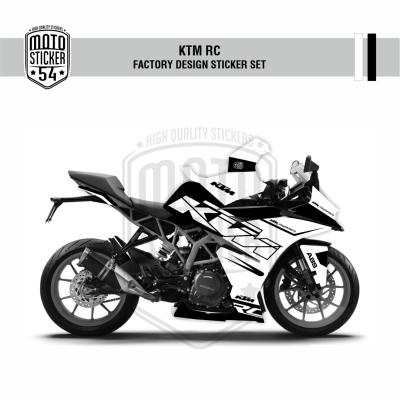 KTM RC 17-21 Factory Design Görsel Beyaz Siyah