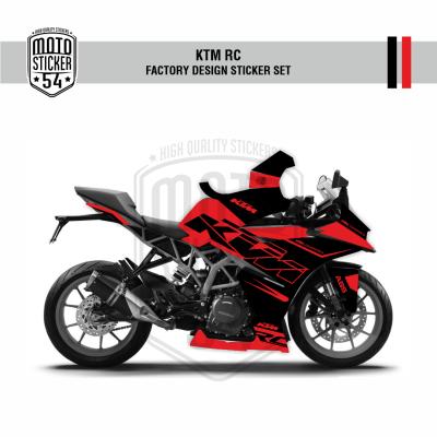 KTM RC 17-21 Factory Design Görsel Siyah Kırmızı