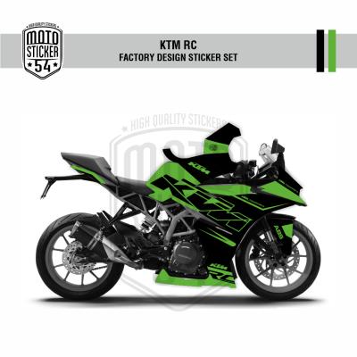 KTM RC 17-21 Factory Design Görsel Siyah Yeşil