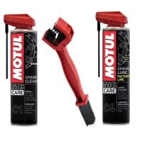Motul YENİ C1 + C4 + FIRÇA ZİNCİR BAKIM SETİ M-c1c4