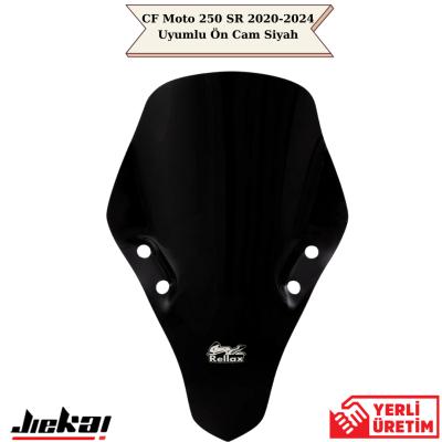 CF Moto 250 SR 2020-2024 Uyumlu Spor Cam Siyah
