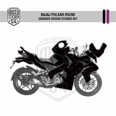 RS 200 CRACKED DESIGN SİYAH- MOR