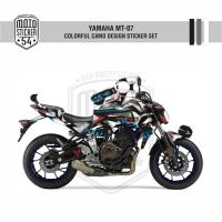 Yamaha MT-07 Colorful Camo Design Görsel 3