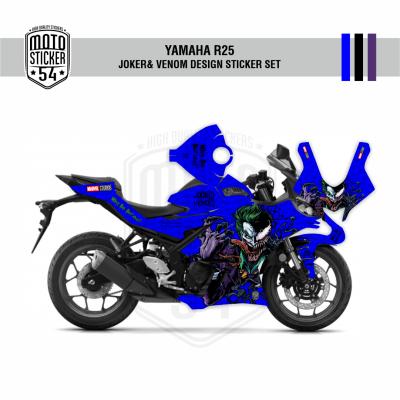 Yamaha R25 2019 Joker & Venom Design Lacivert