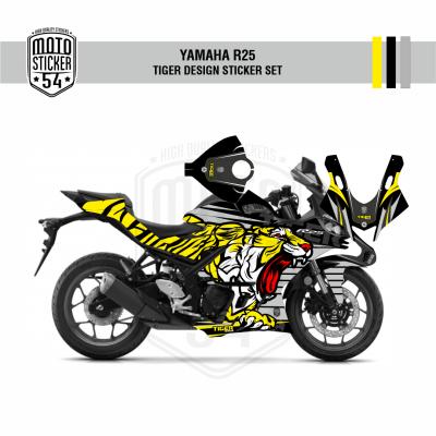 Yamaha R25 2019 Tiger Design Görsel Sarı 1