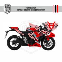 Yamaha R25 Asphalt Monster Design Görsel Toz Pembe
