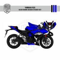 Yamaha R25 Eski Kasa Alien Shark Design Görsel Lacivert