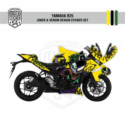 Yamaha R25 Eski Kasa Joker & Venom Design Görsel Sarı