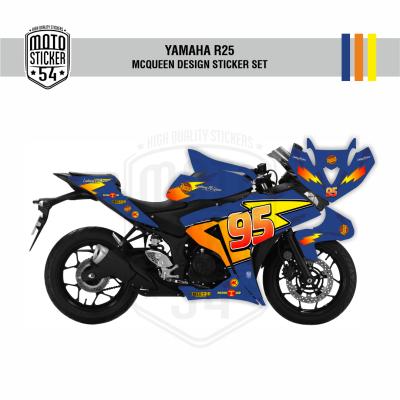 Yamaha R25 Eski Kasa McQueen Design Görsel Lacivert