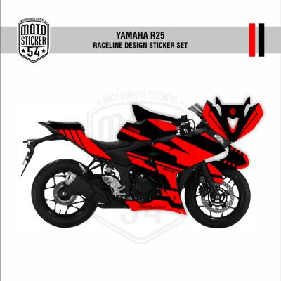 Yamaha R25 Eski Kasa Raceline Design Görsel Kırmızı Siyah